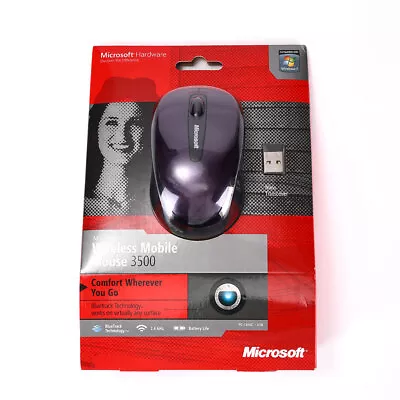 Microsoft Wireless Mobile Mouse 3500 2.4Ghz USB Transceiver Windows MacOS • $25.98