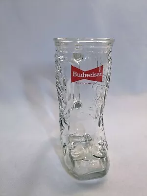 Vintage - Budweiser King Of Beers Brewery Beer Cowboy Boot  Barware Glass • $12.88