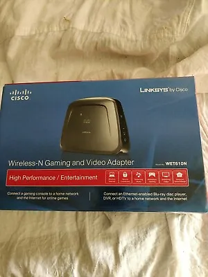 Cisco Linksys Dual-Band Wireless-N Gaming And Video Adapter - WET610N • $39.95