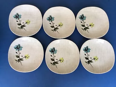 6 J & G Meakin Pottery Ceramic Side Plates - Sol Range - Fascination Design • £14.99