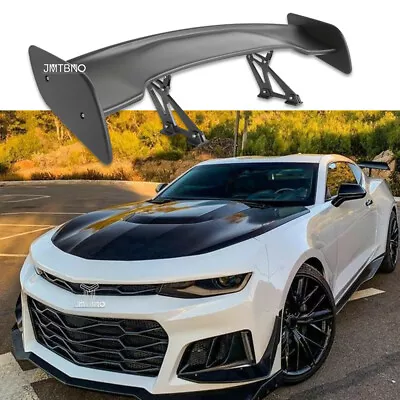 46  Adjustable Matte Black Rear Trunk Spoiler Wing GT Style For Chevy Camaro SS • $145.15