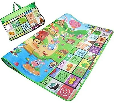 £14.99 • Buy Kids Crawling Play Mat Educational Game Soft Eva Foam Carpet 2 Sides 200x180cm