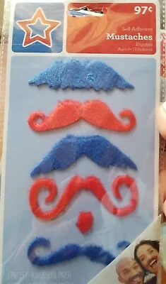 Mustache Self Adhesive ~ Stickers 5 Peices Per Package • $9.99