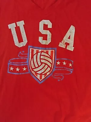 Fifth Sun Red USA Volleyball T Shirt Size XL • $14