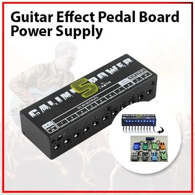 Caline CP-05 Guitar Effect Pedal Board Power Supply Station 10 Output 9V 12V 18V • $41.93