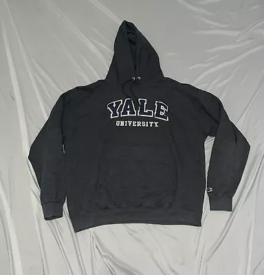 Champion Yale University Embroidered Hoodie Pullover Sweatshirt Mens Size 2xl  • $32.99