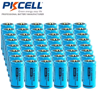 Up To 40x 3.7V ICR18350 900mAh Lithium Rechargeable Batteries For Warforce Laser • $37.99