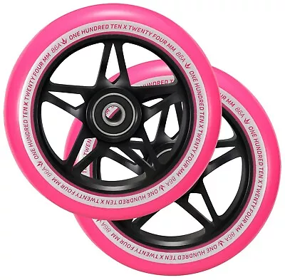 ENVY Scooters - 110mm S3 Wheel Pair - Black / Pink • $79.99