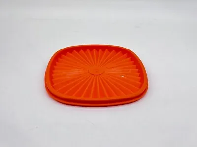 Vintage TUPPERWARE Orange Servalier Starburst Replacement Lid #841 FOR Bowl 840 • $14.99