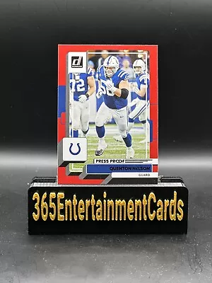 Quentin Nelson 2022 Panini Donruss Red Press Proof Indianapolis Colts • $1.49