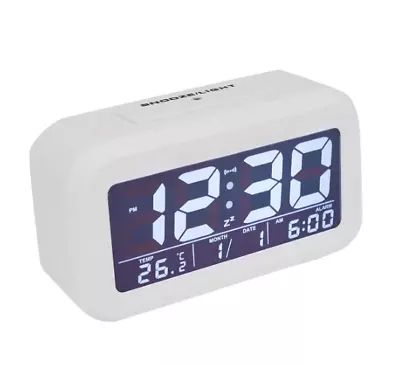 $9.34 • Buy Alarm Clock Home Decor Bedroom Radio Portable Lights Time Digital Multi Function