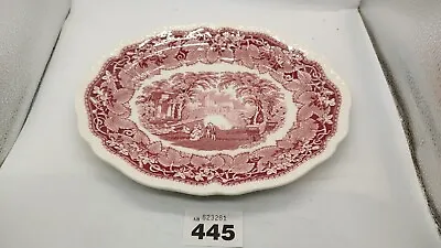 Mason's Ironstone Vista England Pink Oval Serving Plate Vintage • £17.99