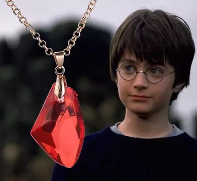 Harry Potter Philosopher's Stone Necklace Sorcerer's Stone Magic Wizard Hogwarts • $9.99