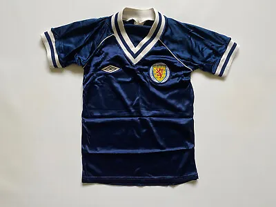 Vintage Scotland National Team 1982/1985 Home Football Shirt Maglia Umbro Child • £150