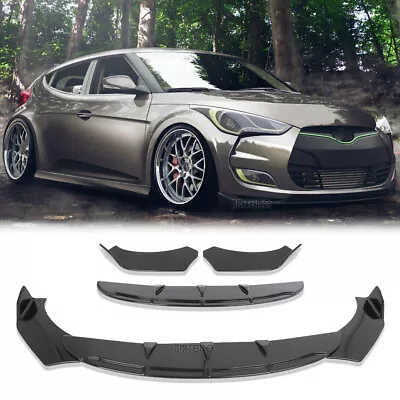 For Hyundai Veloster 2013-2020 Front Bumper Lip Spoiler Splitter Body Kit ABS  • $79.12