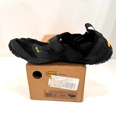 Vibram Men's Five Fingers V-Aqua Water Shoe BLACK 18M7301 US 8.5 - 9 / EU 41 • $73.99