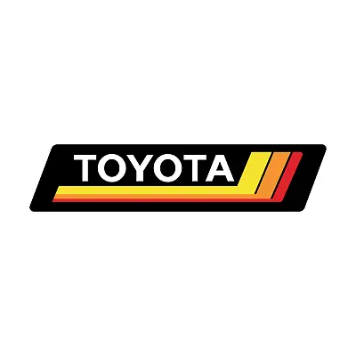 TOYOTA Sticker Fits Retro Tacoma 4Runner Land Cruiser FJ Rav4 Set Of 2 • $4.49