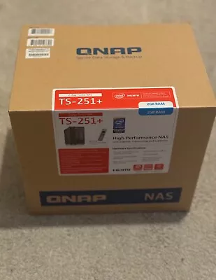 QNAP NAS 2-Bay Turbo NAS TS-251+ Unopened New 2GB RAM HDMI High Performance NAS  • £349.99