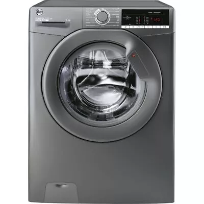 Hoover H3W49TAGG4/1-80 9Kg Washing Machine Graphite 1400 RPM B Rated • £309