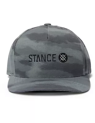 Stance Icon Snapback Curved Peak Cap In Camo • £29