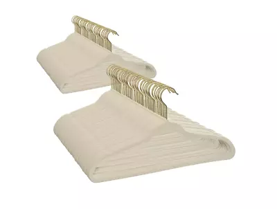 Better Homes & Gardens Non-Slip Velvet Clothes Hangers 100 Pack Beige Space S • $63.22