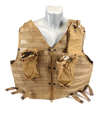 USMC CMU-33A/P22P-18V SURVIVAL VEST (COYOTE) W/General Purpose Pockets • $249.95