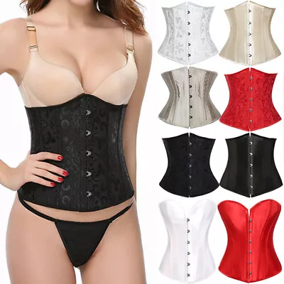 £21.79 • Buy High Quality Lace Up Underbust Waist Training Corset Shaper Spiral Steel Boned