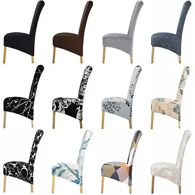 $10.44 • Buy Large Stretch Dining Chair Covers Soft Slipcover Highback Spandex Wedding Cover