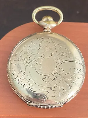 Vintage 6 Size Hampden Hunting Pocket Watch Gr. 200 Keeping Time Year 1904 • $180