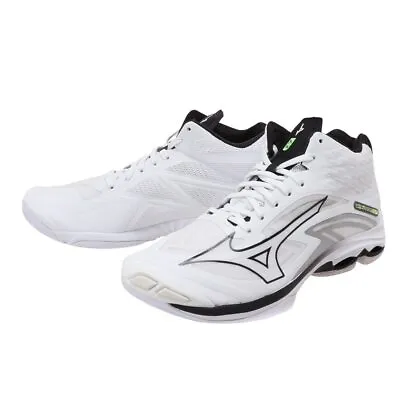 Mizuno Volleyball Shoes WAVE LIGHTNING Z7 MID V1GA2250 09 2E White Unisex Japan • $119.88