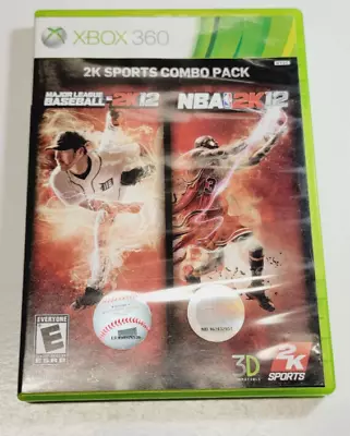 2K Sports Combo Pack: Major League Baseball 2K12/NBA 2K12 (Microsoft Xbox) • $11.45