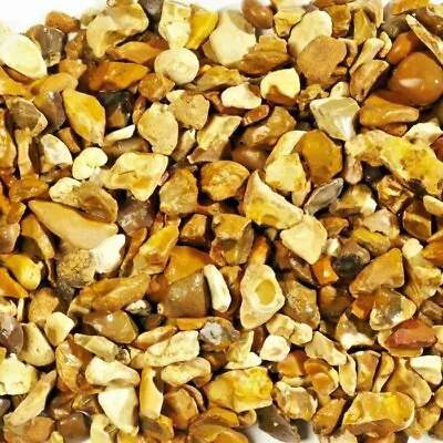 Decorative Aggregates Golden Flint 20mm Gardens 20kg Fully Tracked Fast P&P • £12.99