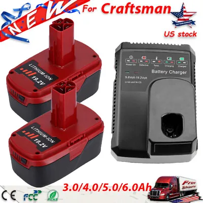 Battery / Charger 6.0Ah 19.2V For Craftsman C3 Lithium XCP 11375 PP2030 DieHard • $63