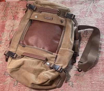 WITZMAN Men Travel Backpack Canvas Rucksack Vintage Duffel Bag A2020 • $49.99