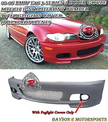 Fits 00-06 BMW E46 3-Series 2dr Coupe M-Tech II Style Front Bumper • $498.99