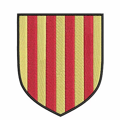 Kingdom Of Aragon Medieval Coat Of Arms 3.5  Embroidered Iron Or Sew-on Patch • $4.95