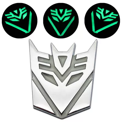 3D Chrome Metal Transformers Decepticon Emblem Badge SUV Coupe Trunk Car Sticker • $15.99