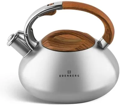 £29 • Buy Stove Top Kettle Whistling Kettle 3.5 Stainless Steel Induction Gas Aga Silver 