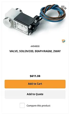 Hach 4494800 Reagent Solenoid Valve For Series 5000 Analyzer • $259