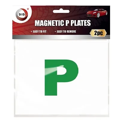 £1.09 • Buy 2 X Green Magnetic Learner Driver P Plates Just Passed Pass New Driver Car Bike