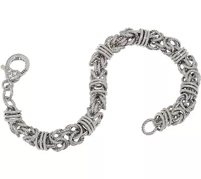 Judith Ripka Sterling Silver Verona Sterling Silver Byzantine Bracelet. 7-1/4  • $109.99