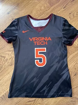 2018 Nike Virginia Tech Hokies #5 Zan Biedenharn Worn Womens Lacrosse Jersey • $34.99