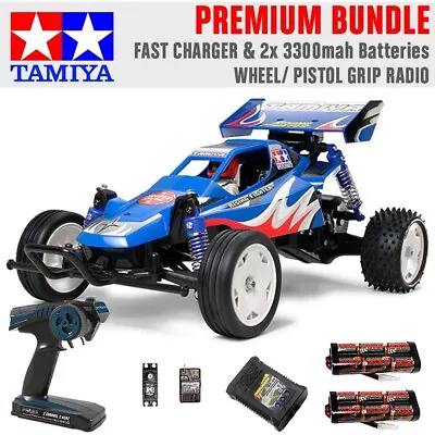 TAMIYA RC 58416 Rising Fighter Buggy 1:10 Premium Wheel Radio Bundle • £154.95