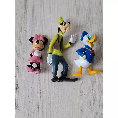 Goofy Minnie Mouse Donald Duck Set Toy Figure • $13.27