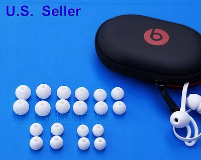 20 Spare Gels + Hard Case Kit For Beats BeatsX. Round Ear Tips Buds Multi-Sizes. • $10.79