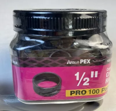 Apollo PEX 1/2 In. Copper Crimp Rings Pro Pack (100-Pack) • $25