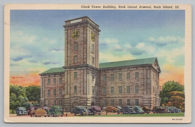 £2.86 • Buy Military~Clock Tower Bldg Rock Island Arsenal Rock Island IL~Vintage Postcard