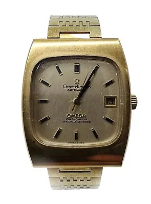 Vintage Omega Constellation Chronometer Automatic Watch Serviced 1970s TV Screen • $1450