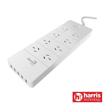 Aerocool ASA QA8A5U2 PowerStrip W/ 8 AC Outlet And 5 USB Charging Ports 5V/2.4A • $30