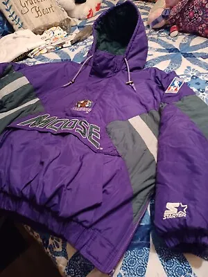 MINNESOTA MOOSE - IHL VTG. 90's STARTER JACKET (EUC) RARE! - ADULT (XL) • $275